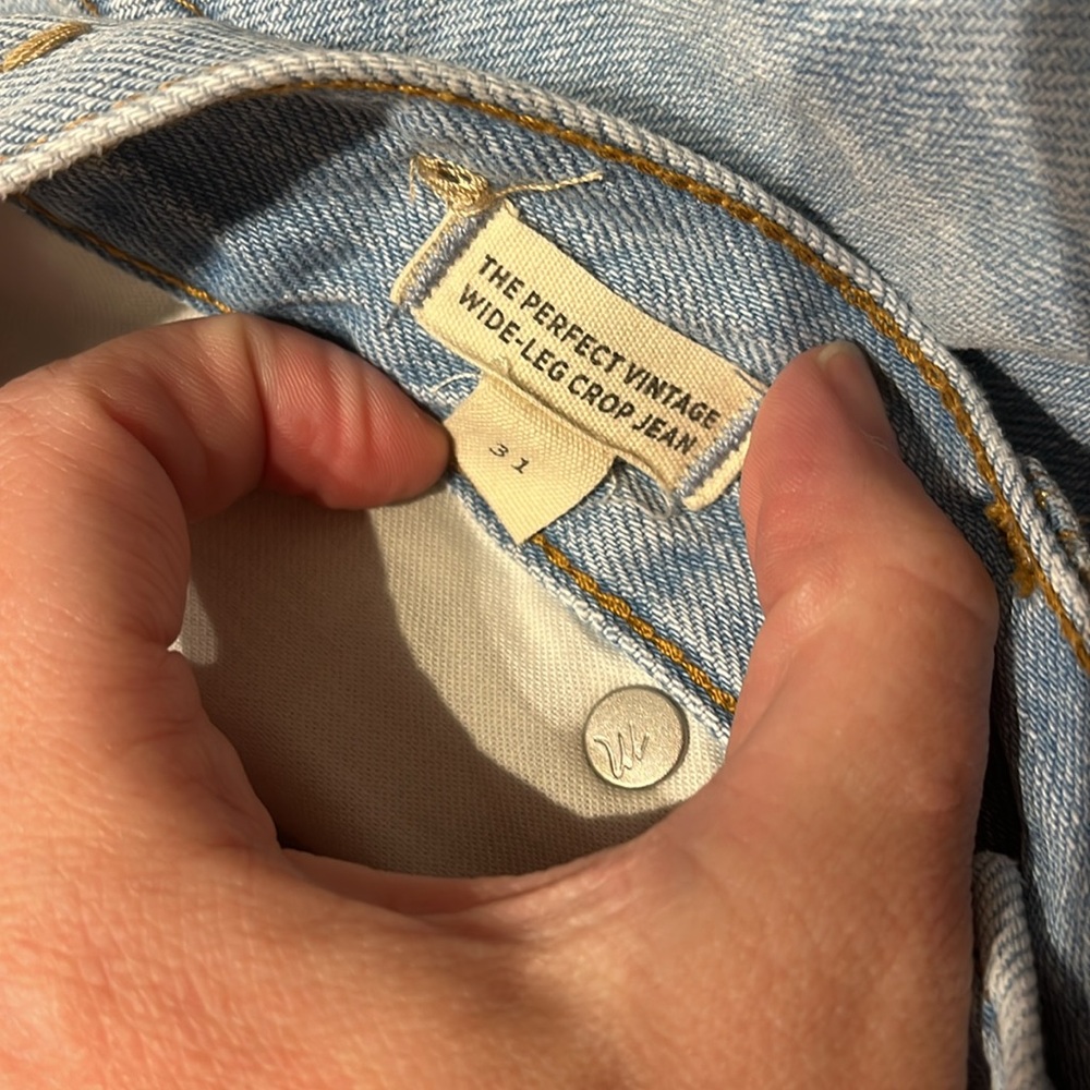 Madewell Light Blue Cropped Jeans - Picture 2 of 2